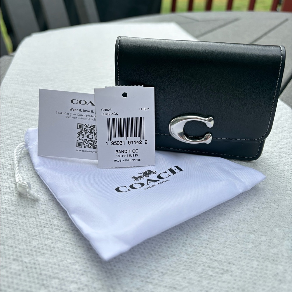 Coach Bandit Card Case/BNWT